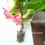 Fashion Antique Bronze Owl Charm Mobile Accessories thumbnail-1