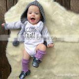 S17520A 2017 Summer White Baby Clothes Letter Printed Romper thumbnail-1