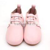 2 - 6years Kids Dress Shoes Pink Leather Hard Sole Toddler Children Oxford Shoes thumbnail-3