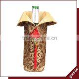Economic Antique Brocade Fabric Wine Bottle Cover for Christmas WB1-014 thumbnail-1