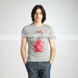 Men Heavy Bamboo T Shirt With Printing / Muscle Printed t Shirt T12758 thumbnail-1