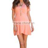 Fashion Clothing Manufacturers Short Sleeve Casual Loose Women Dresses 2017 thumbnail-1