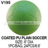 COATED PU PLAIN SOCCER BALL / COLORFUL SOCCER BALL thumbnail-1