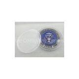 Metal Air Force One Coin / Zinc Alloy Personalized Enamel Coins With Antique Silver Plating thumbnail-1