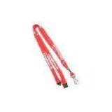 10mm Width Breakaway Neck Lanyard With Adjustable Ball , Crimp