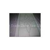 Decorative Super White / Clear Tempered Glass For Bathroom Washbasin , Acid Etched thumbnail-1