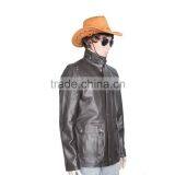 Black Cow Hide Soft Leather Jacket Available in All Sizes thumbnail-4