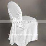 White Polyester Scuba Chair Cover Wedding Tie Back Scuba Chair Cover Banquet Scuba Chair Cover With Sash