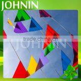 Hot Selling Decorative Colored Polyester Triangle Pennant String Flag thumbnail-3