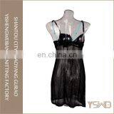 New Arrival Black Printed Lace Thin Ladies Delicates Wholesale Romantic Nightgowns thumbnail-2