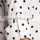 CHEFON Polka Dot Convertible Sleeve Ladies High Quality Plus Size Tops and Elegant Blouses Sexy thumbnail-2