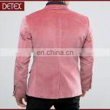 Fabric Fancy Dress Casual Mens Velvet Blazer thumbnail-4
