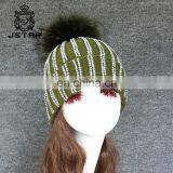 Factory Winter With Pom Cashmere Pompom Hat Beanie thumbnail-4