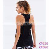 Sexy Bamboo Womens Sports 100 Polyester Plain Gym Dri Fit Wholesale Racerback Fitness Tank Tops in Bulk thumbnail-3