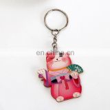 Wholesale hot selling items high quality thin plastic pvc key chain for kids