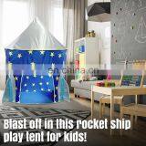 High Quality Rocket Ship Play Tent for Boys,Children Toy Tent Foldable Kids Play House thumbnail-3