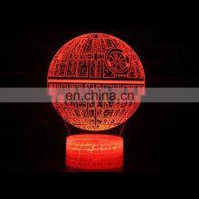 USB Charging Remote Controm Customized Any Shape Football Earth 3d Illusion Led Night Light thumbnail-5