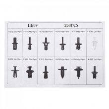 HE09 350PCS Black Car Universal Bumper Fixed Clamp Push Type Fasteners thumbnail-2