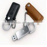 Leather Usb Flash Drive With 8g Customer Logo