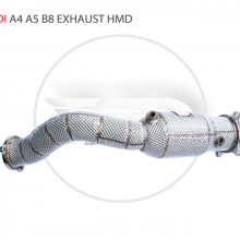 Exhaust Manifold Downpipe for Audi A4 A5 B8 Car Accessories With Catalytic converter Header Catless Stainless Steel pipes whatsapp008613189999301