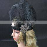 Hot Sale Female Indian Tassel Beads Sequinned With Feather Hair Headband thumbnail-6