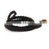 2015 China Factory Handmade Key Holder Fashion Neck Hanging Wholesale Leather Black Key Chain thumbnail-2