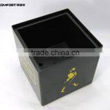 Square Double Layer Small Black Drink Plastic Ice Buckets With Lid thumbnail-2