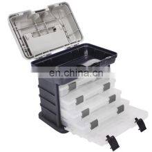 27*17*26cm Waterproof ABS Fishing Tackle Seat Fishing Accessories Swivels Hook Lure Bait Storage Fishing Tackle Box thumbnail-1