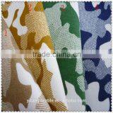 Yellow Camouflage Printed Brushed Fabric thumbnail-6