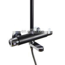 New High Quality Cheap Stainless Steel Black Rain Shower Head Set thumbnail-3