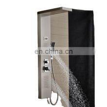 Golden mount Nickel Brushed Shower Panel Column towers 304Stainless Steel Waterfall Spa Jets smart wall for bathroom massage