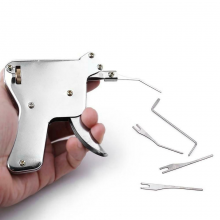 17pcs Lockpicking Tool Set Lock Pick Set With Transparent Practice Lock Lock Pick Guns