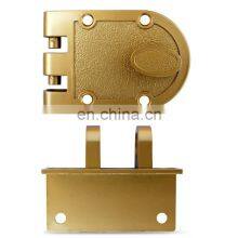 Бронзовая защелка Jimmy Proof Style с антиугонным ночным защелкивающим стержнем, накладной замок с цилиндром из цинка, традиционный антикварный золотой бронзовый замок-штырь thumbnail-2