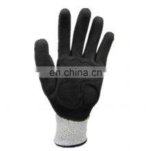 Anti Vibration Sandy Nitrile Coated TPR Anti Impact Work Gloves for Cold Weather thumbnail-2