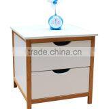 Simple Style Nightstand With 2 Drawer thumbnail-1