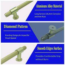 Fancy Knurled Pegangan Dan Kenop Tarik Laci Lemari Aluminium Furnitur Warna Ganda thumbnail-5