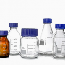 Laboratory Glass Borosilicate Reagent Bottle 100ml-20000ml Glass Bottle With Blue Screw Cap thumbnail-2