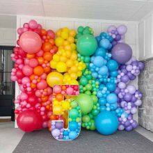 Factory Direct Custom Rainbow Balloons - 500+ Pcs, Printed Latex Balloons for Branded Party Distributors