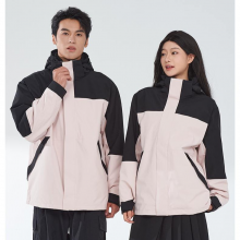 New Adhesive Outdoor Three in One Charging Clothes, Detachable Two-piece Waterproof and Windproof, Winter Stand for Men and Women