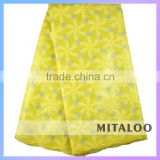 Mitaloo MOG0186 2015 Latest Fashion Sequin Lace Custom Double Organza Lace