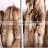 Dark Natural Color Real RaccooN Fur Collar for Hood OF Coats DIy Material thumbnail-3