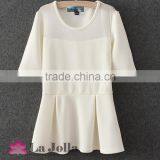 Fashion Ruffle T-shirt Dress Design for Girls Screen Printing Blouse thumbnail-2