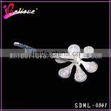 Cheap Hair Brush Metal Pins Wholesale Hair Pins, Silver Flower Pins for Kids Girls thumbnail-3