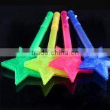 Color Star/Heart LED Light Stick Shiny Cheering Glow Flash Light Stick Christmas Gift Party