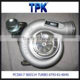 PC300-7 SAA6D114E-2 SAA6D114 TURBOCHARGER 6743-81-8040 thumbnail-1