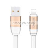 USAMS US-SJ054 U-LIGHT Series Touch Activated Cable for Iphone5/5s/6/6s 1m 2A LED Light Metal Cable for Iphone6plus/6splus thumbnail-2