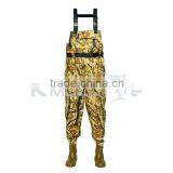 CHN-81205M Waterprrof Chest Fishing Wader Boots Camouflage Fishing Clothes