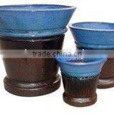 Terracotta Collection Glazed Planter and Flowerpot thumbnail-1