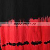 PT-042 Black and Red Color V-neck One Shoulder High-low Hemline T-shirt thumbnail-5