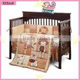 2016 New Fashion 100%Cotton Crib Bedding Set Mada Forest Baby Boy Bedding Set thumbnail-1